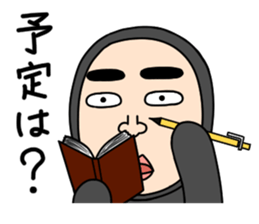 Middle-aged man with wearing tights 3 sticker #4826266