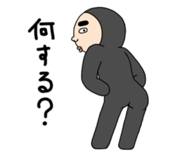 Middle-aged man with wearing tights 3 sticker #4826267