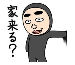 Middle-aged man with wearing tights 3 sticker #4826270