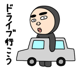 Middle-aged man with wearing tights 3 sticker #4826276