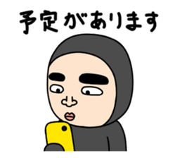 Middle-aged man with wearing tights 3 sticker #4826291