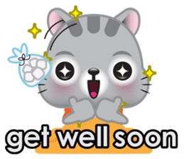Mimi cat special greetings sticker #4826630