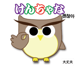 Owl's family(Korean/Japanese) sticker #4828122