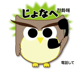 Owl's family(Korean/Japanese) sticker #4828131