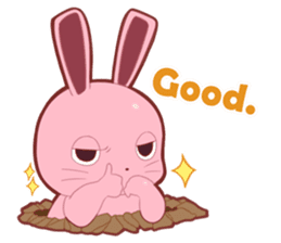 Sticker for conversations of rabbit sticker #4828425