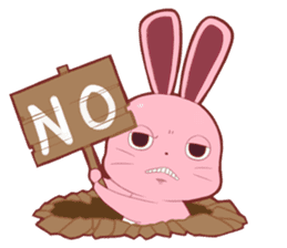 Sticker for conversations of rabbit sticker #4828428