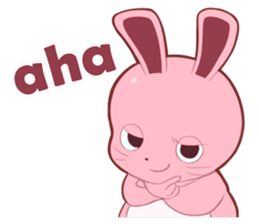Sticker for conversations of rabbit sticker #4828430