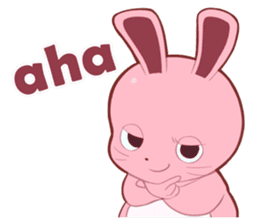 Sticker for conversations of rabbit sticker #4828430