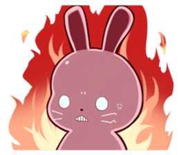 Sticker for conversations of rabbit sticker #4828432