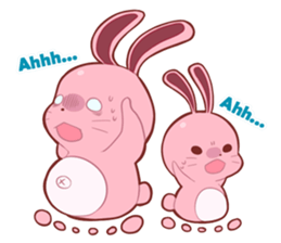 Sticker for conversations of rabbit sticker #4828438