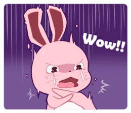 Sticker for conversations of rabbit sticker #4828440