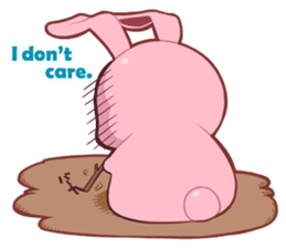 Sticker for conversations of rabbit sticker #4828443