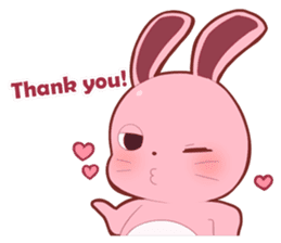 Sticker for conversations of rabbit sticker #4828444