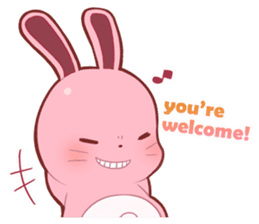 Sticker for conversations of rabbit sticker #4828445