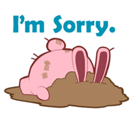 Sticker for conversations of rabbit sticker #4828446