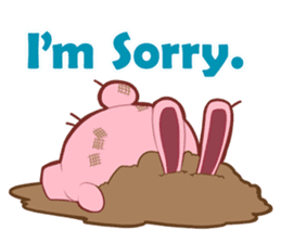 Sticker for conversations of rabbit sticker #4828446