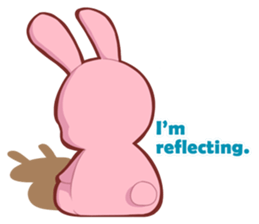 Sticker for conversations of rabbit sticker #4828449
