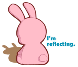 Sticker for conversations of rabbit sticker #4828449