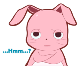 Sticker for conversations of rabbit sticker #4828451