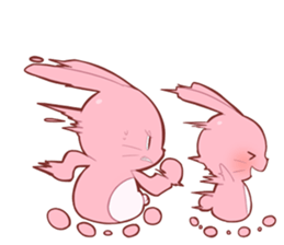 Sticker for conversations of rabbit sticker #4828453