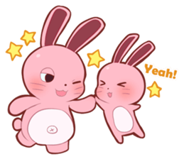 Sticker for conversations of rabbit sticker #4828454