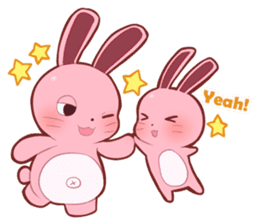 Sticker for conversations of rabbit sticker #4828454