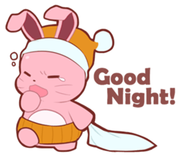 Sticker for conversations of rabbit sticker #4828459