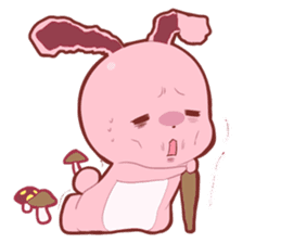 Sticker for conversations of rabbit sticker #4828460