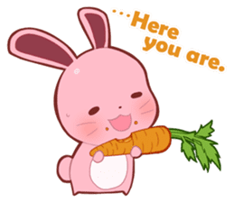 Sticker for conversations of rabbit sticker #4828461