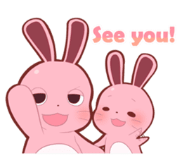 Sticker for conversations of rabbit sticker #4828463