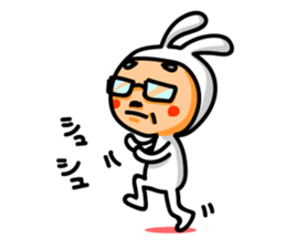 Uncle of rabbit !! sticker #4828837