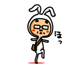 Uncle of rabbit !! sticker #4828838