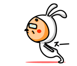 Uncle of rabbit !! sticker #4828841