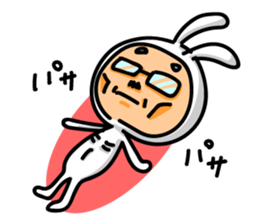 Uncle of rabbit !! sticker #4828851
