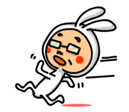 Uncle of rabbit !! sticker #4828853