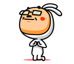 Uncle of rabbit !! sticker #4828854