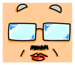 Uncle of rabbit !! sticker #4828860