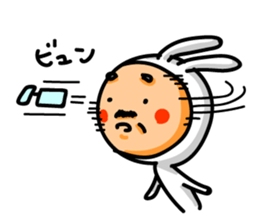 Uncle of rabbit !! sticker #4828862
