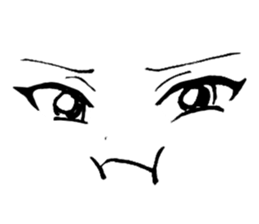 Manga Faces sticker #4829866