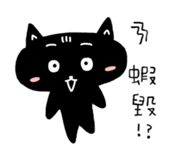 Round-faced cat sticker #4830588