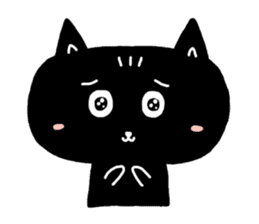 Round-faced cat sticker #4830589