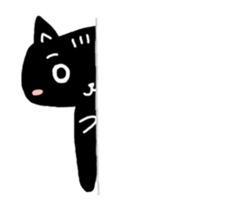 Round-faced cat sticker #4830590