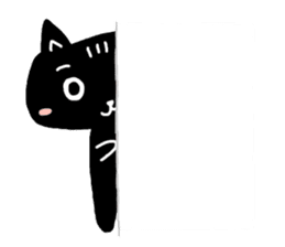 Round-faced cat sticker #4830590