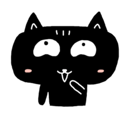 Round-faced cat sticker #4830592