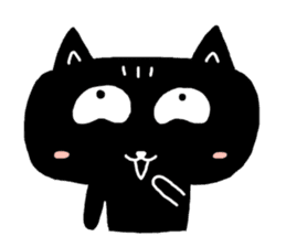 Round-faced cat sticker #4830592