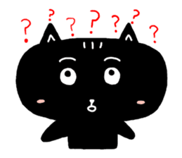 Round-faced cat sticker #4830595