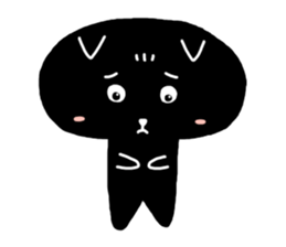 Round-faced cat sticker #4830596