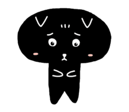 Round-faced cat sticker #4830596