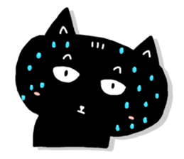 Round-faced cat sticker #4830599