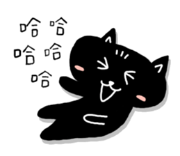 Round-faced cat sticker #4830600